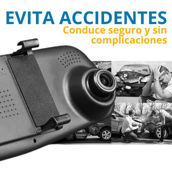 DriveGuard 360 Pro – Retrovisor Inteligente con Cámara Dual